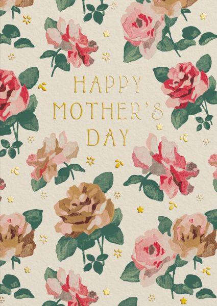 Foil Card-Mother's Day Archive Rose