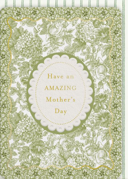 Foil Card-Sweet Alyssum Mother's Day