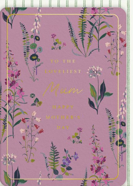 Foil Card-Medowvale Sprig Loveliest Mum