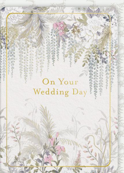 Laura Ashley Foil Card-Wedding Day Wisteria