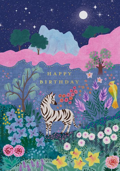 Foil Card-Moonlit Forest