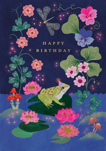 Foil Card-Lilipad Frog