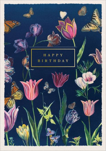 Foil Card-Birthday Tulips