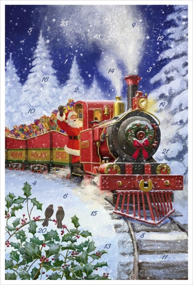 Advent Cal-Card-Polar Express