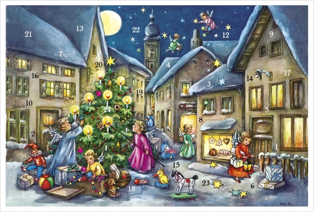 Advent Cal-Card-Village Square