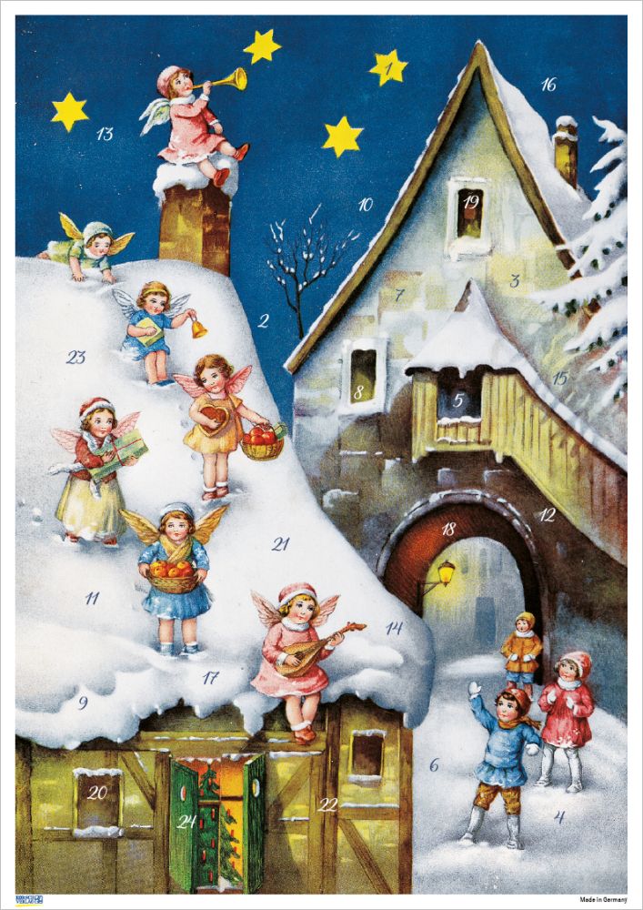 Advent Cal-Poster-Angels on a Roof