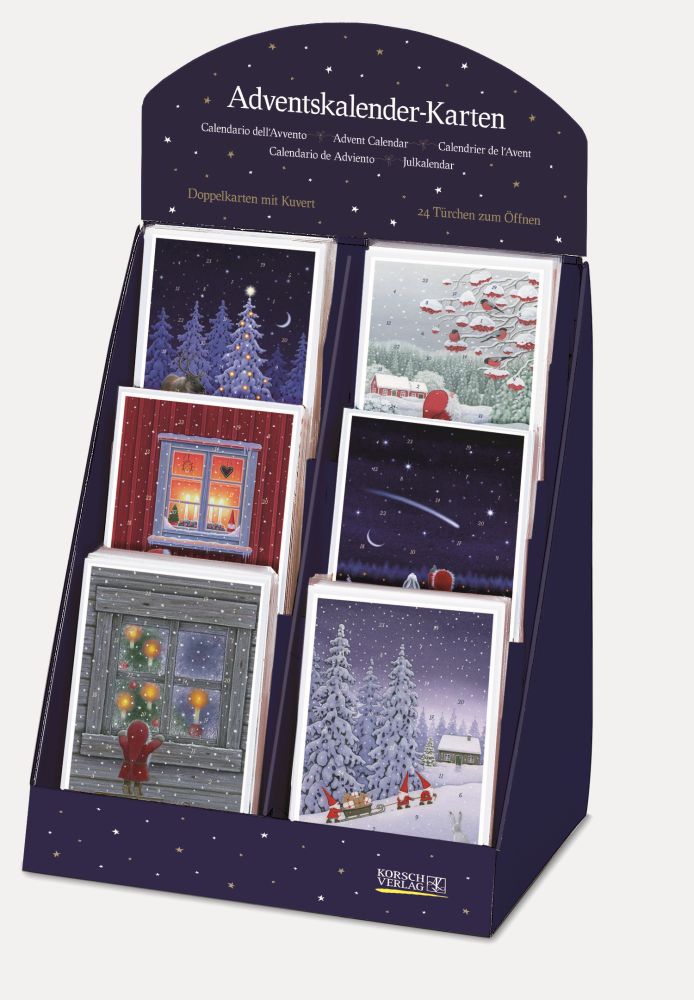 Advent Cal-Card Display-God Jul
