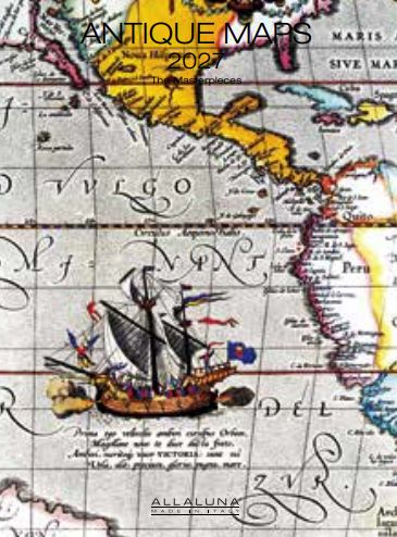 Allaluna 15x20 Desk Cal-Antique Maps