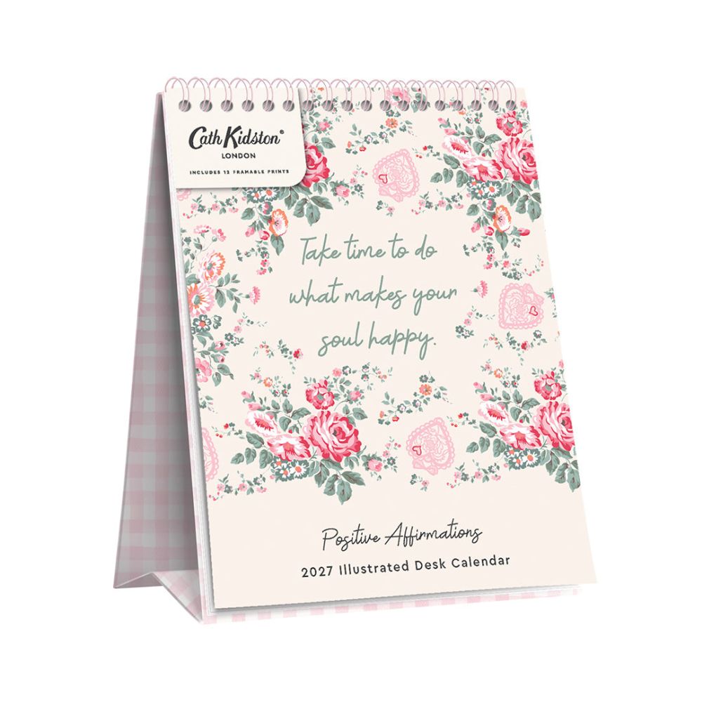 Cath Kidston 16x22 Desk Cal-Affirmations