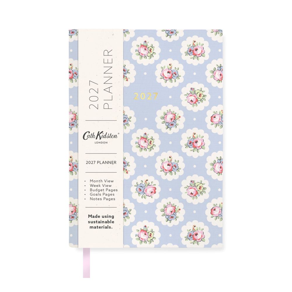 Cath Kidston A6 Soft Cover Diary-Rose and Spots