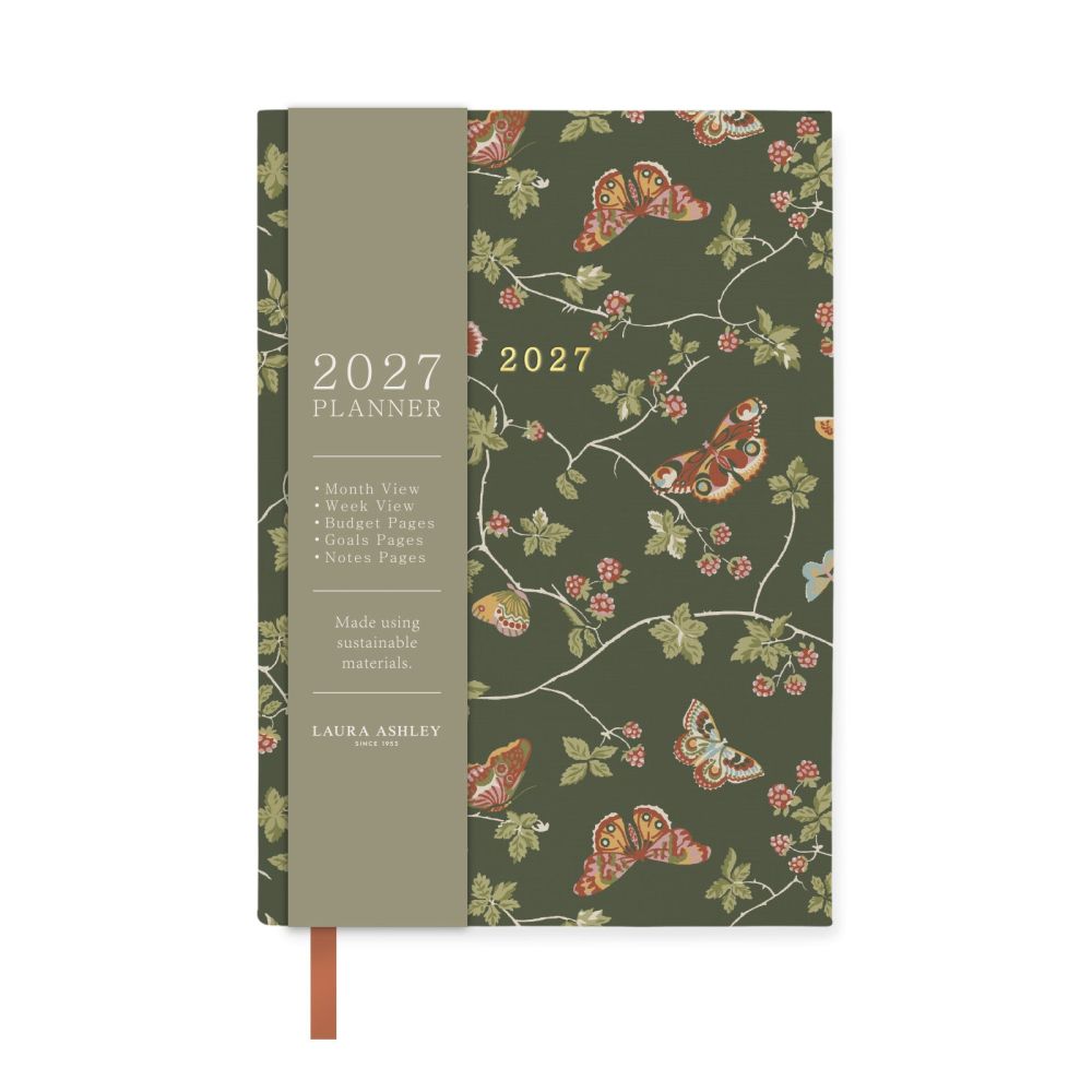 Laura Ashley A6 Soft Cover Diary-Moulton Bramble
