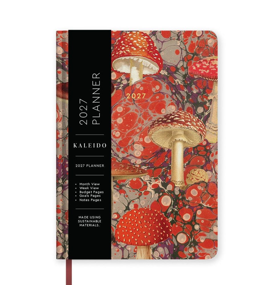 Kaleido A5 Hard Cover Diary-Fungi