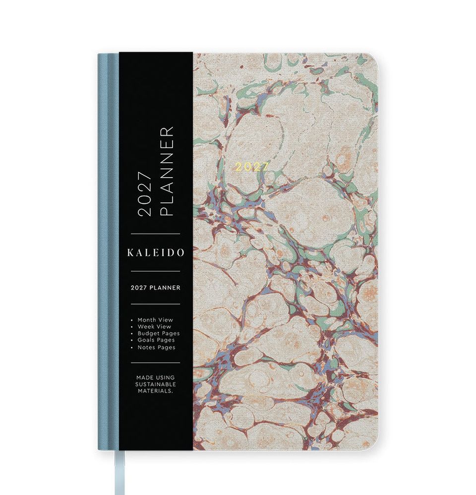 Kaleido A5 Hard Cover Diary-Earthy Marble