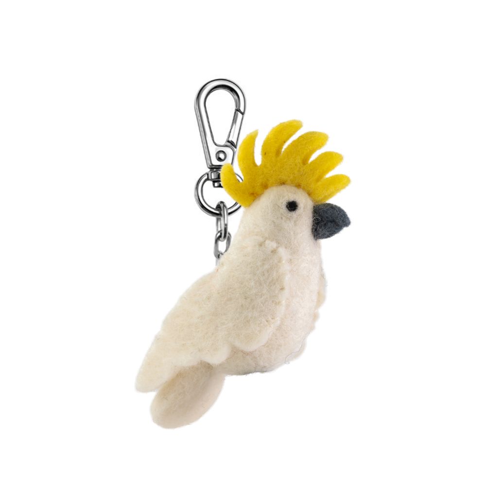 Key Chain-Felt Cockatoo