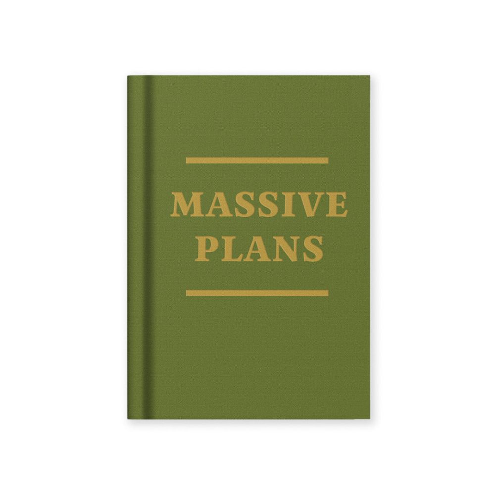 Hard Cover Tiny Notebook-Massive Plan