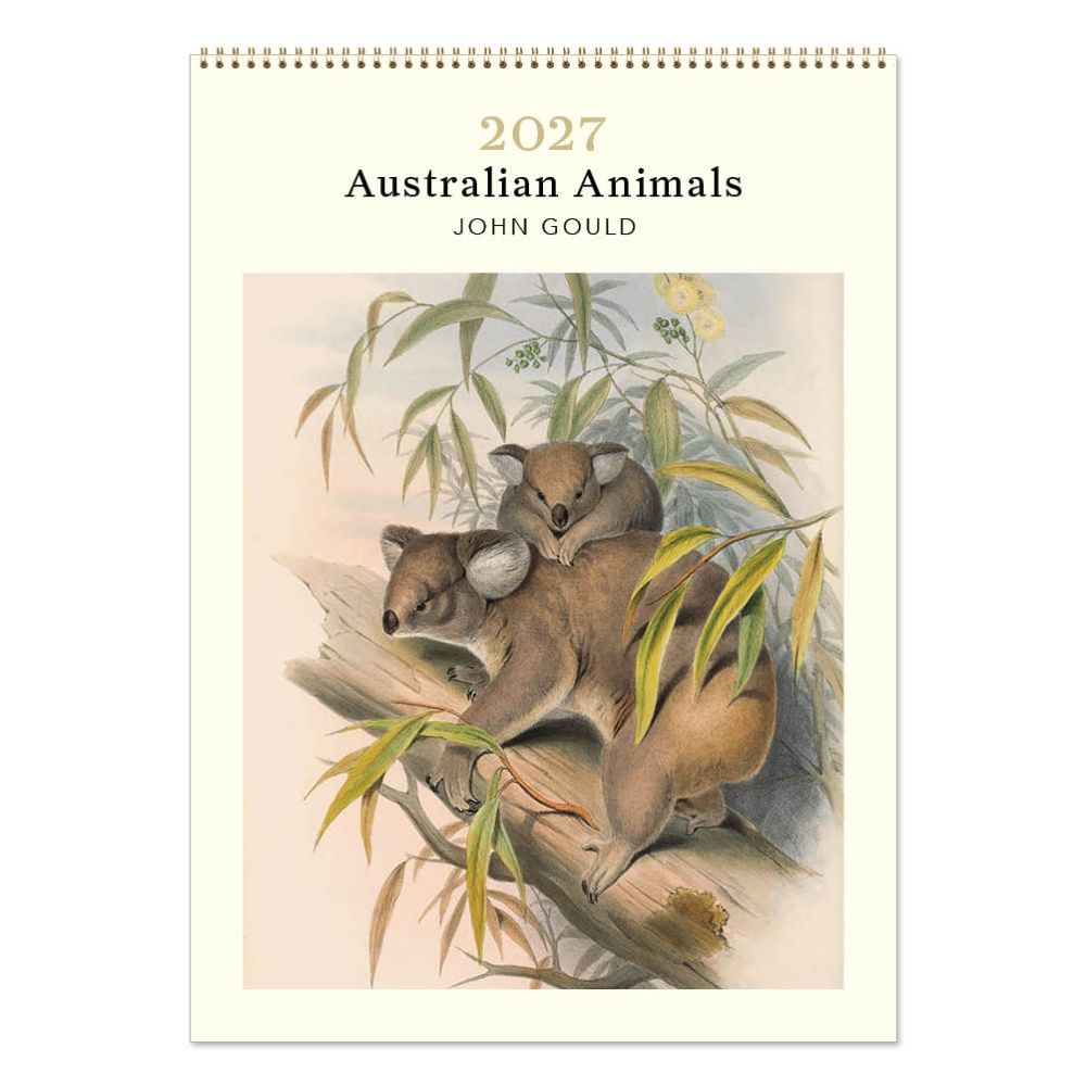 Vevoke Medium Calendar-Australian Animals-John Gould
