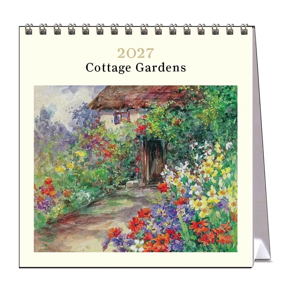 Vevoke Desk Calendar-Cottage Gardens
