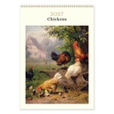 Vevoke Medium Calendar-Chickens