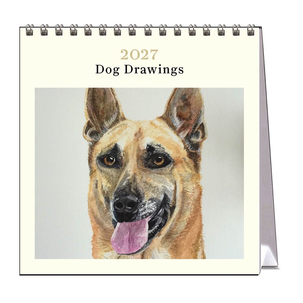 Vevoke Desk Calendar-Dog Drawings