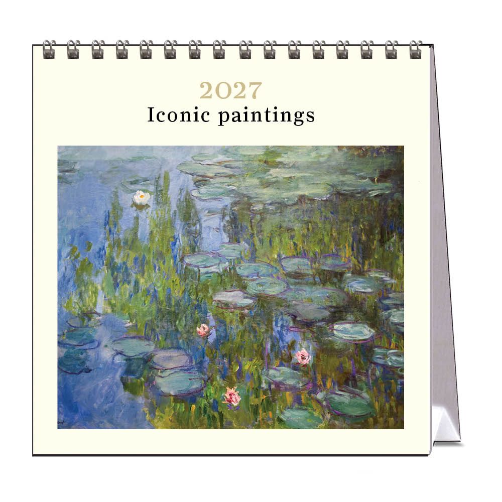 Vevoke Desk Calendar-Iconic Paintings