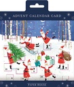Advent Cal Card-Dancing Santas