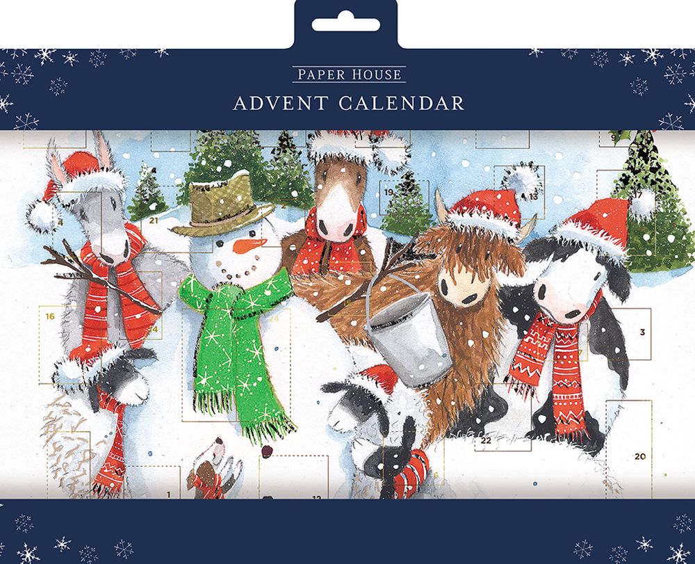 Advent Cal Poster-Snowman and Friends