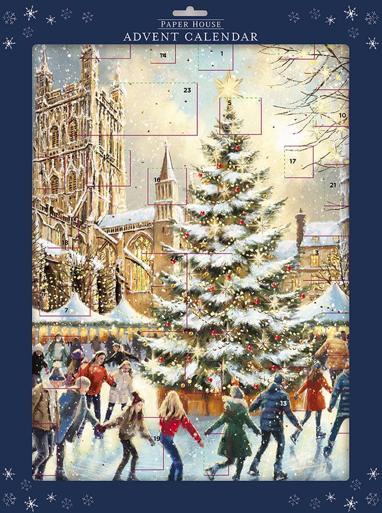 Advent Cal Lge Poster-Skating Around the Tree