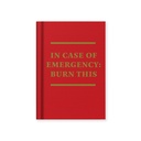 Hard Cover Tiny Notebook-In Case of Emergency