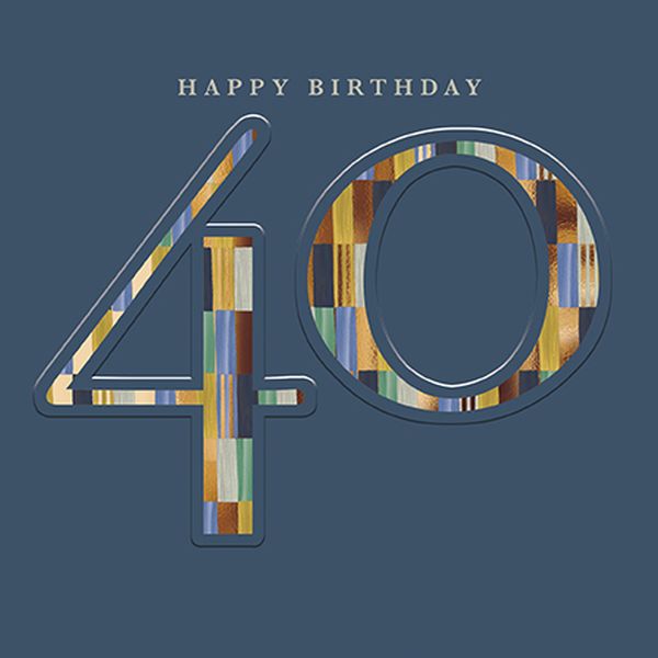 Foil Card-Happy 40th