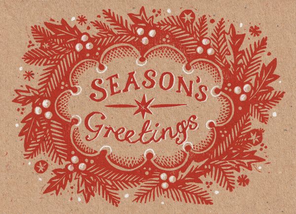 Card Pack of 6-Seasons Greetings