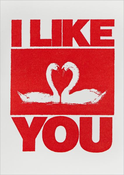 Card-I like You Swans