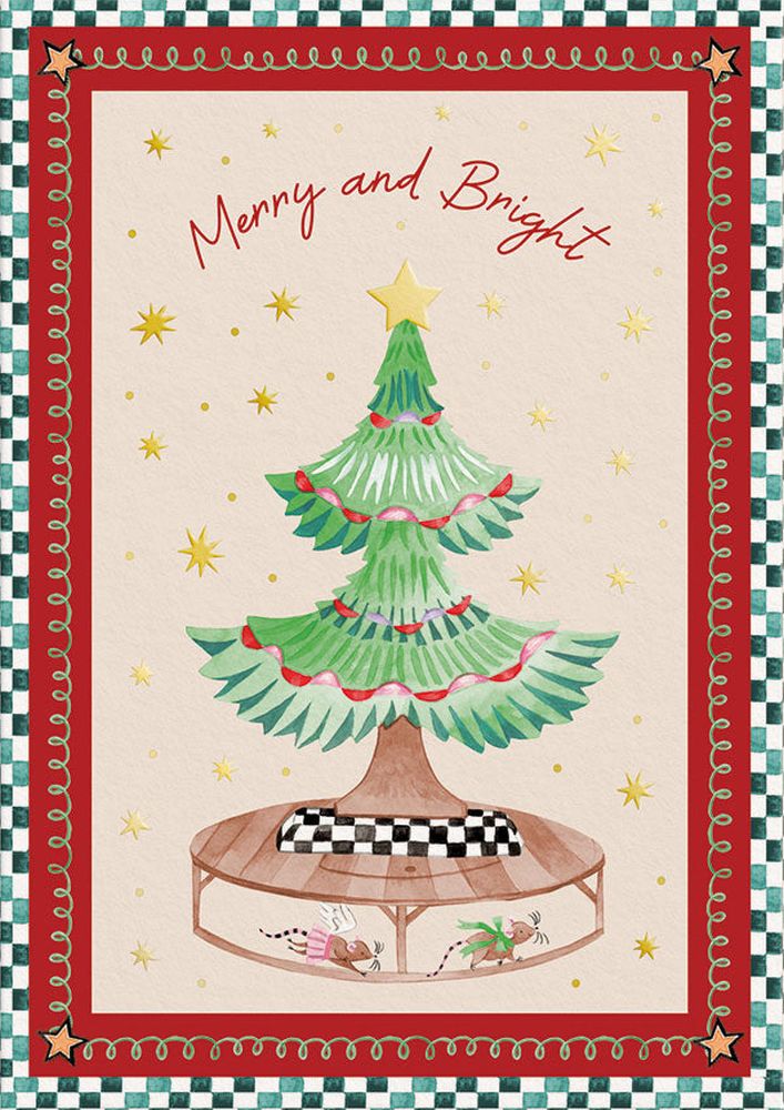 Foil Card-Nutcracker Tree