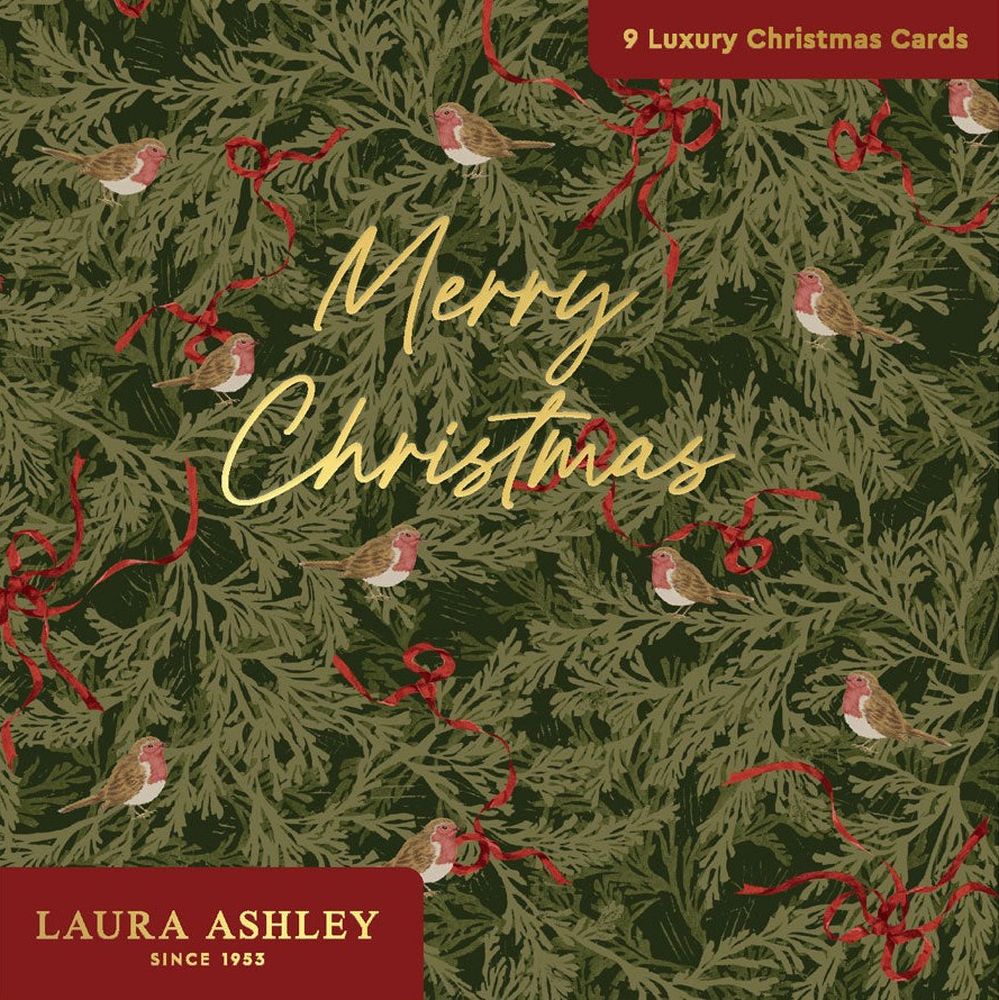 Boxed Card Pack of 9 (3 designs)-Laura Ashley