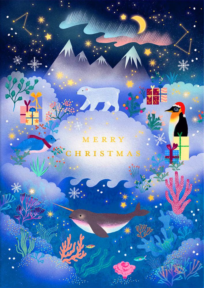 Foil Card-Christmas North Pole