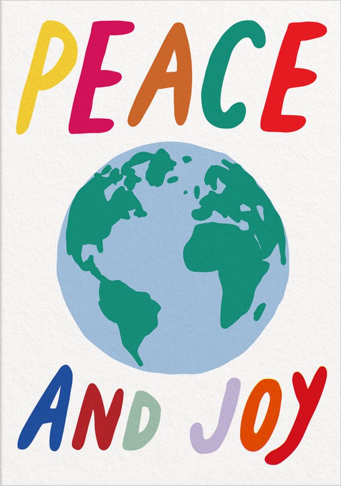 Card-Peace And Joy Christmas Card