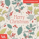 Boxed Card Pack of 9 (3 designs)-Festive Foliage