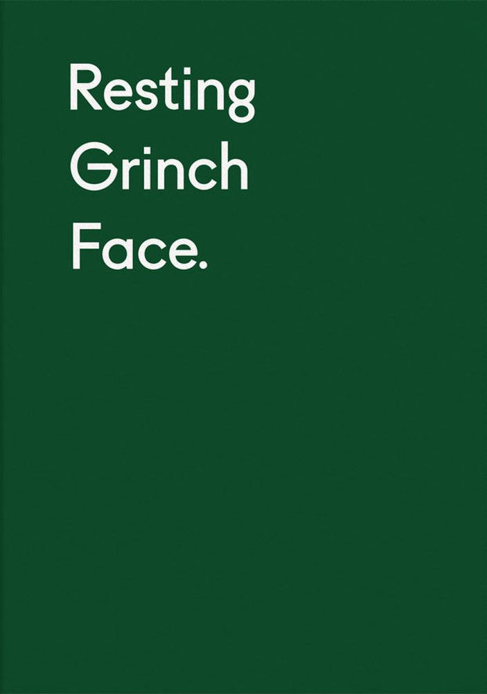 Card-Resting Grinch Face