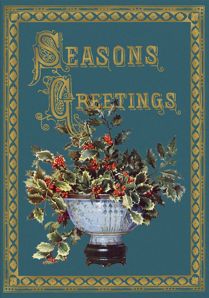 Foil Card-Seasons Greetings