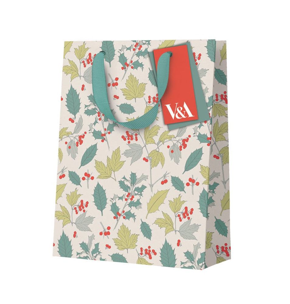 Gift Bag Medium-Holly & Berries