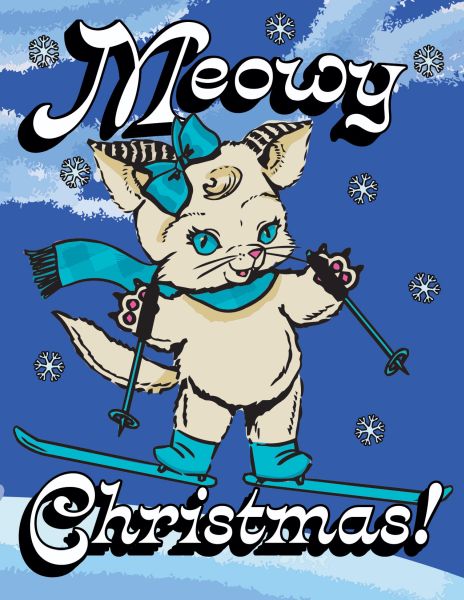 Card-Snow Kitten