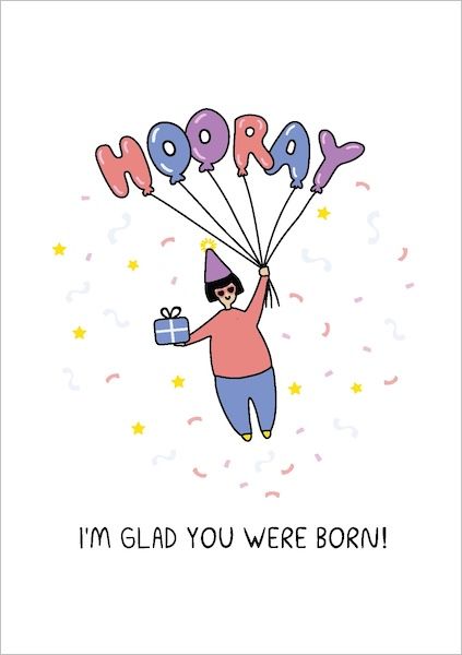 Card-Glad You Were Born