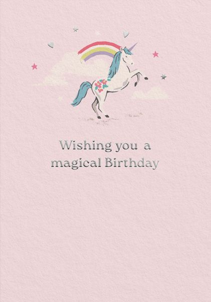 Cath Kidston Foil Card-Unicorn Magic
