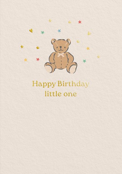Cath Kidston Foil Card-Birthday Little One
