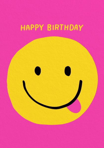Card-Smiley Face Birthday