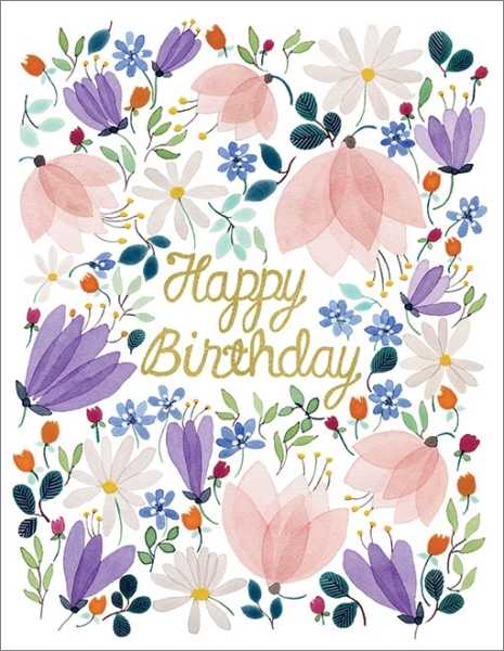 Foil Card-Birthday Whispers