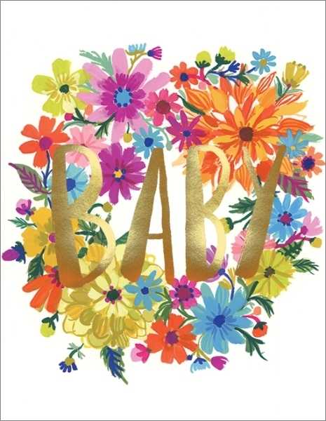 Foil Card-Baby Wreath