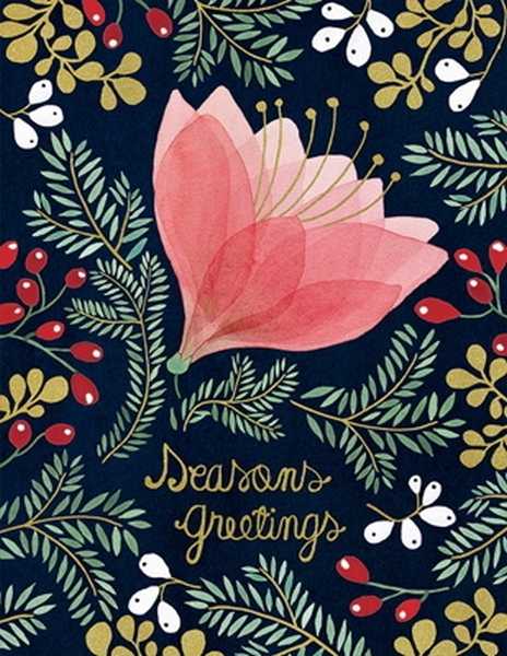 Foil Card-Amaryllis Holiday