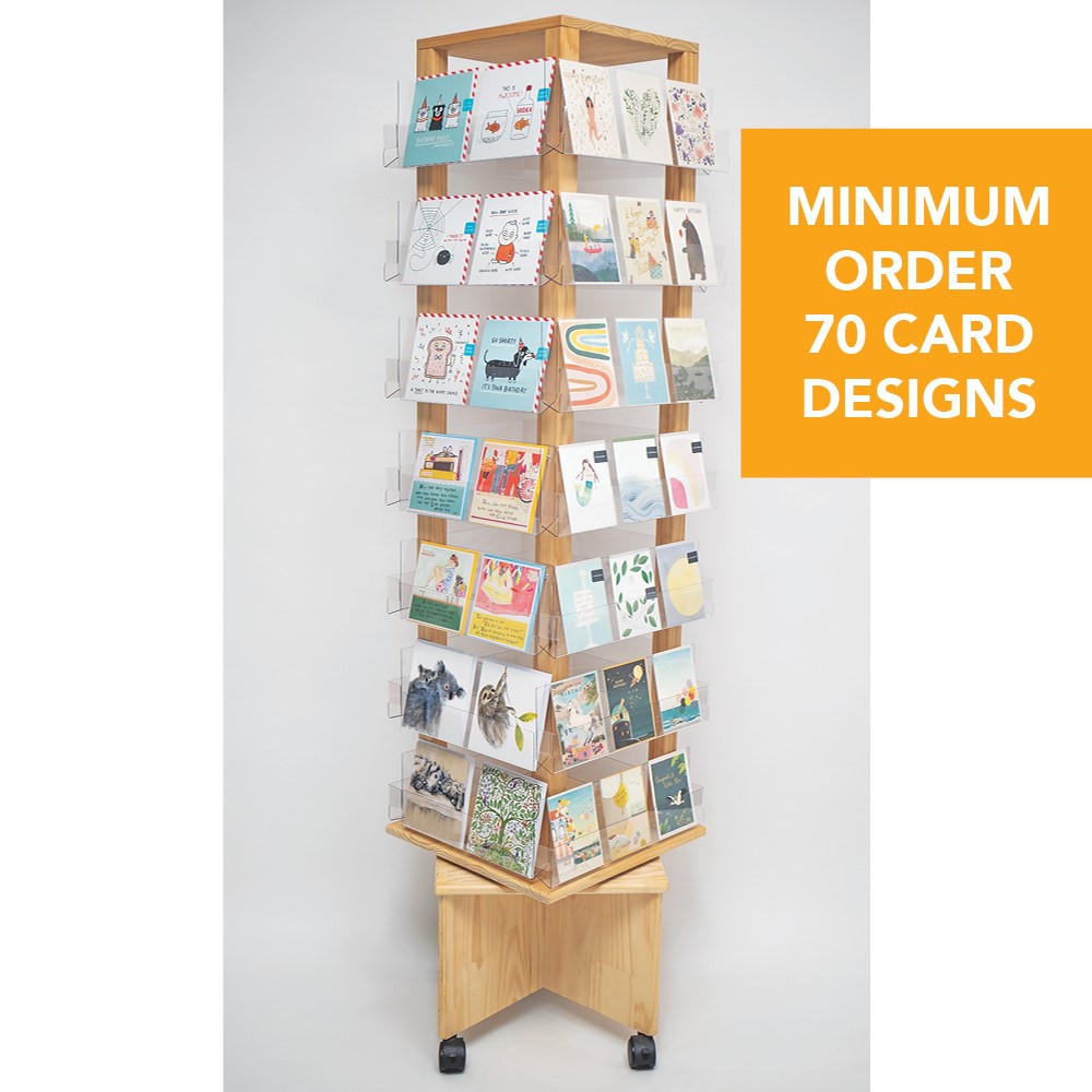 Card Spinner - Timber and Acrylic