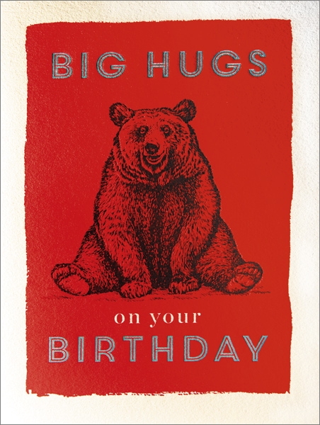 Card-Big Hugs On Your Birthday