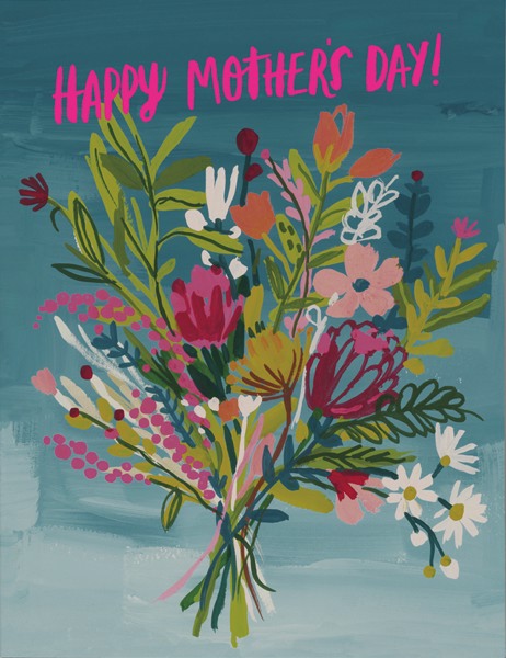 Mothers Day Card-Neon Pink Mother